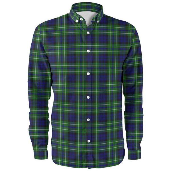 Scottish MacNeil of Colonsay Modern Clan Tartan Long Sleeve Shirt Front Side Tartan Plaid
