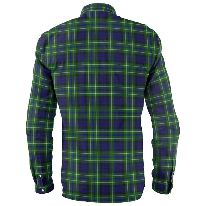 Scottish MacNeil of Colonsay Modern Clan Tartan Long Sleeve Shirt Back Side Tartan Plaid