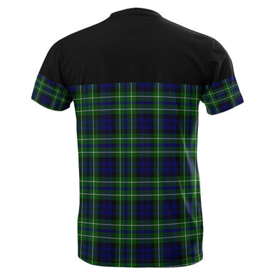 Scottish MacNeil of Colonsay Modern Clan Tartan T-Shirt Horizontal Style Back Side Tartan Plaid
