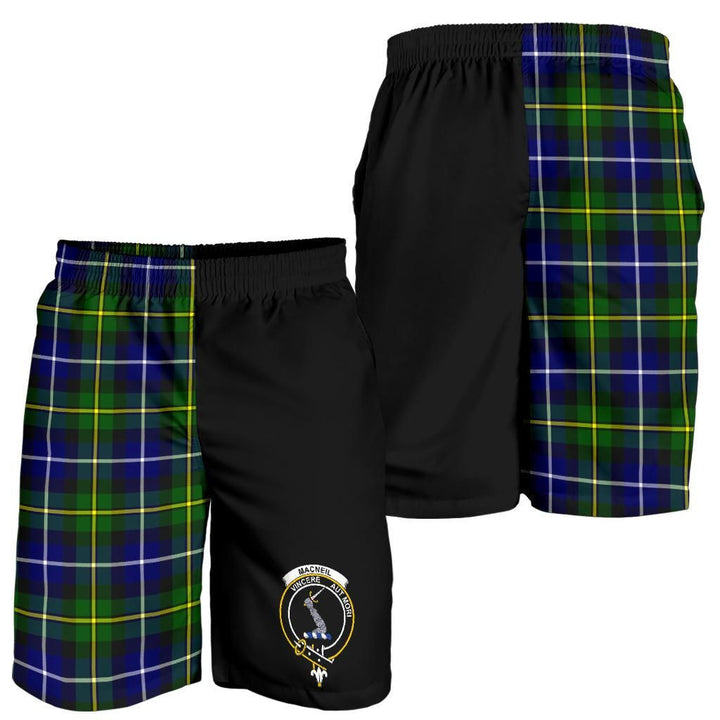 Scottish MacNeil of Gigha Clan Crest Tartan Half of Me Men's Shorts
