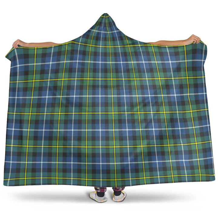 Scottish MacNeill of Barra Ancient Clan Tartan Hooded Blanket Tartan Plaid 1