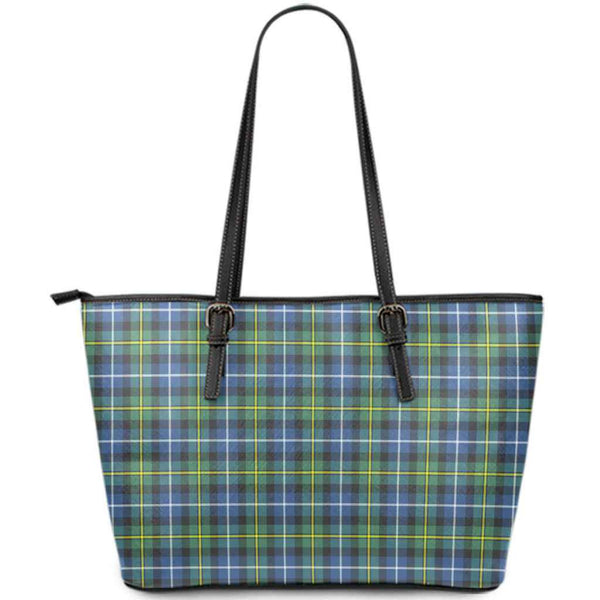 Scottish MacNeill of Barra Ancient Clan Tartan Leather Tote Tartan Plaid
