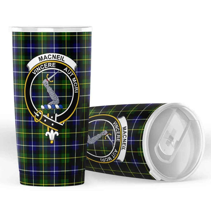 Scottish MacNeill of Barra Clan Crest Tartan Insulated Tumbler Tartan Plaid 4