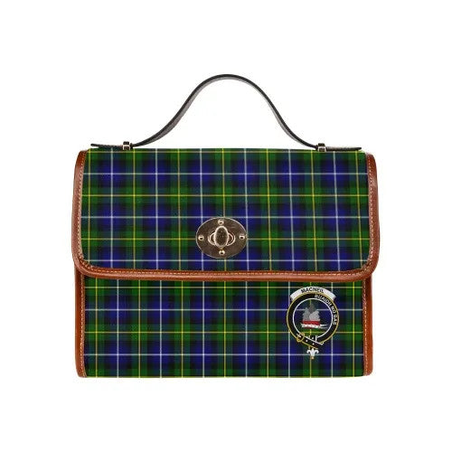 Scottish MacNeill of Barra Clan Crest Tartan Waterproof Canvas Bag Tartan Plaid 1