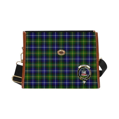 Scottish MacNeill of Barra Clan Crest Tartan Waterproof Canvas Bag Tartan Plaid 2
