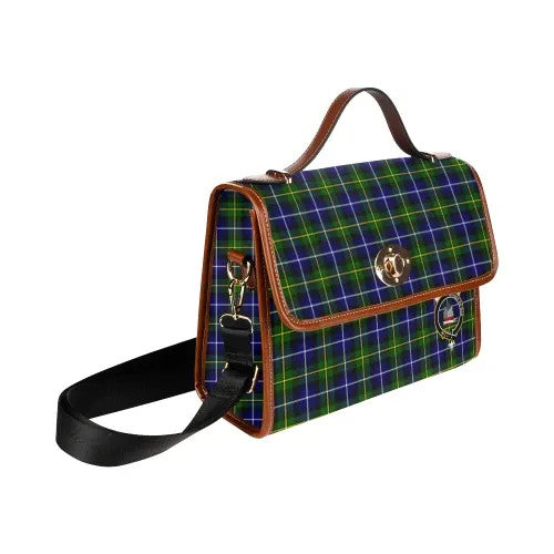 Scottish MacNeill of Barra Clan Crest Tartan Waterproof Canvas Bag Tartan Plaid 3