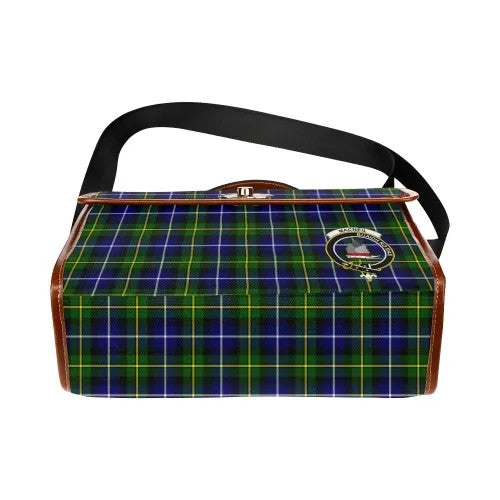 Scottish MacNeill of Barra Clan Crest Tartan Waterproof Canvas Bag Tartan Plaid 5