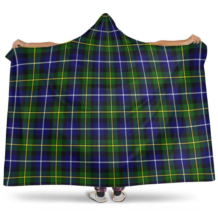 Scottish MacNeill of Barra Modern Clan Tartan Hooded Blanket Tartan Plaid 1
