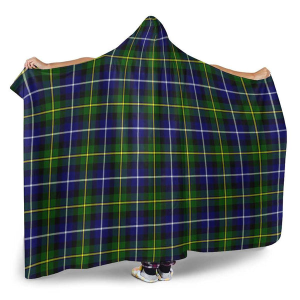 Scottish MacNeill of Barra Modern Clan Tartan Hooded Blanket Tartan Plaid 2