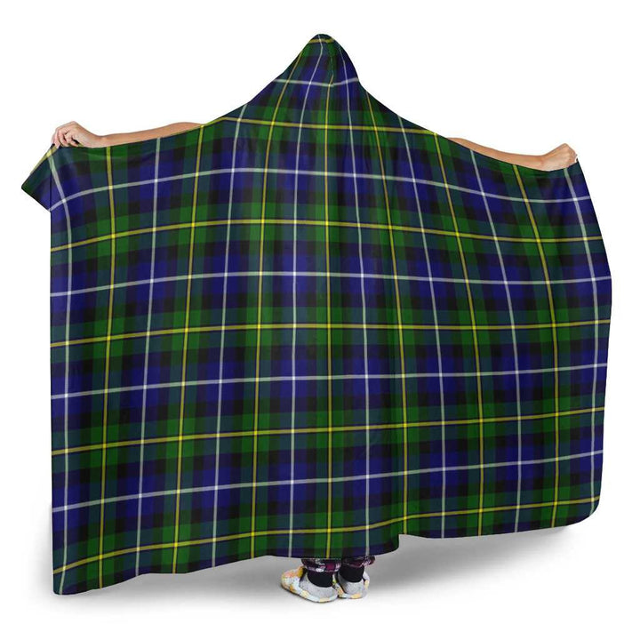 Scottish MacNeill of Barra Modern Clan Tartan Hooded Blanket Tartan Plaid 2