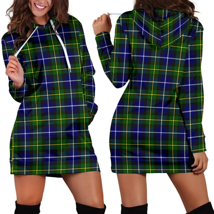 Scottish MacNeill of Barra Modern Clan Tartan Hoodie Dress