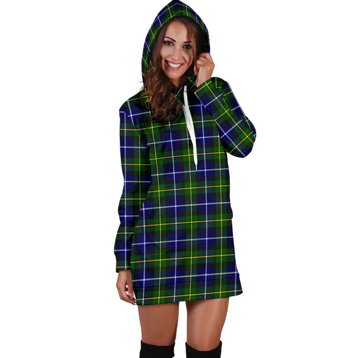 Scottish MacNeill of Barra Modern Clan Tartan Hoodie Dress
