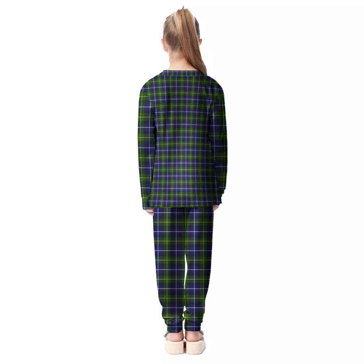 Scottish MacNeill of Barra Modern Clan Tartan Pajama Set Kid Back Side Tartan Plaid