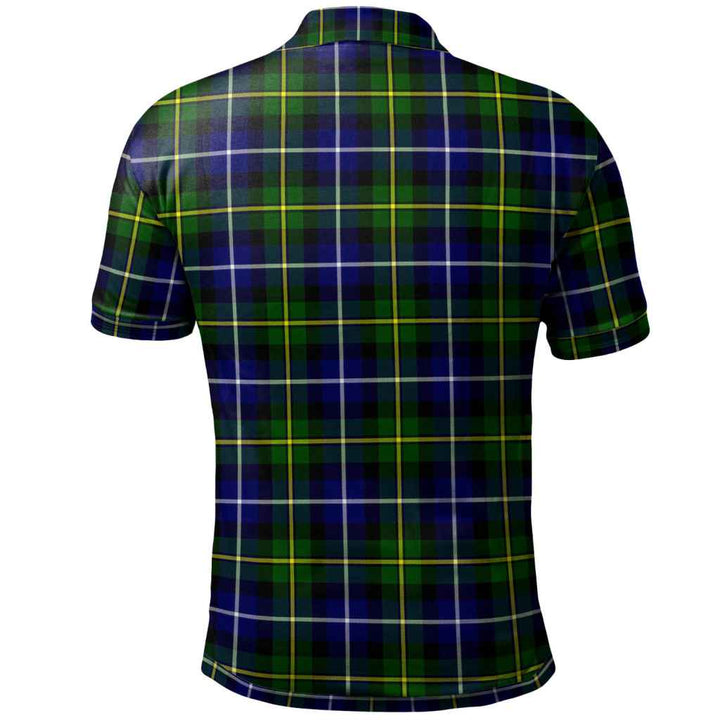 Scottish MacNeill of Barra Modern Clan Tartan Polo Shirt Back Side Tartan Plaid