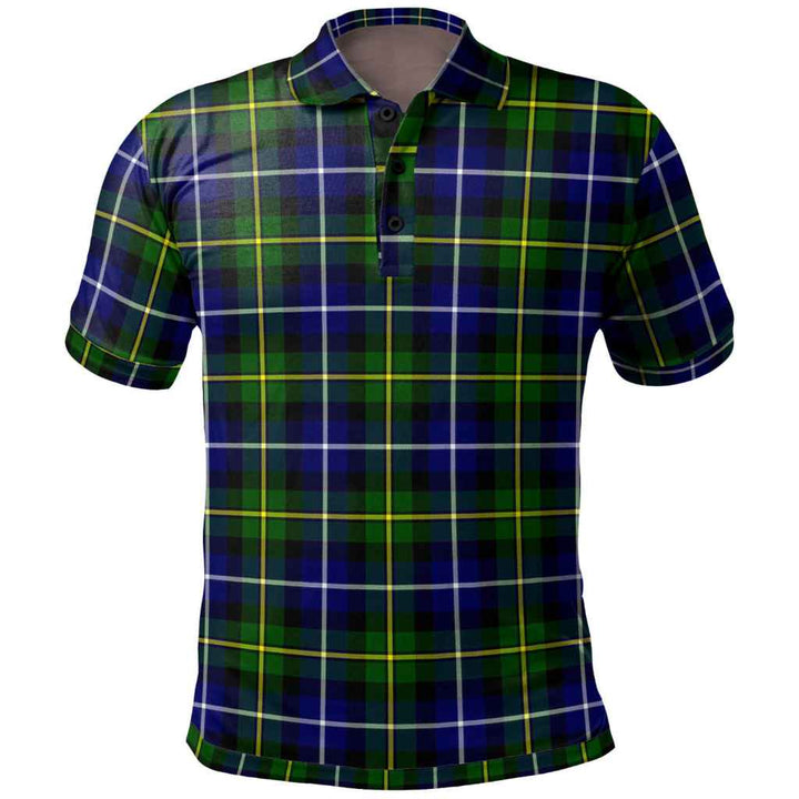 Scottish MacNeill of Barra Modern Clan Tartan Polo Shirt Front Side Tartan Plaid