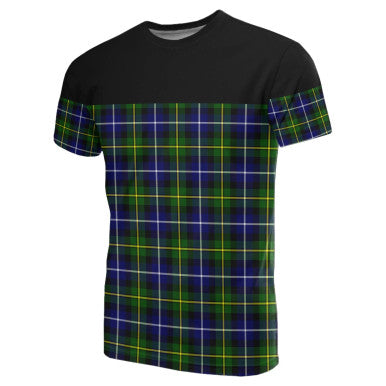 Scottish MacNeill of Barra Modern Clan Tartan T-Shirt Horizontal Style Front Side Tartan Plaid