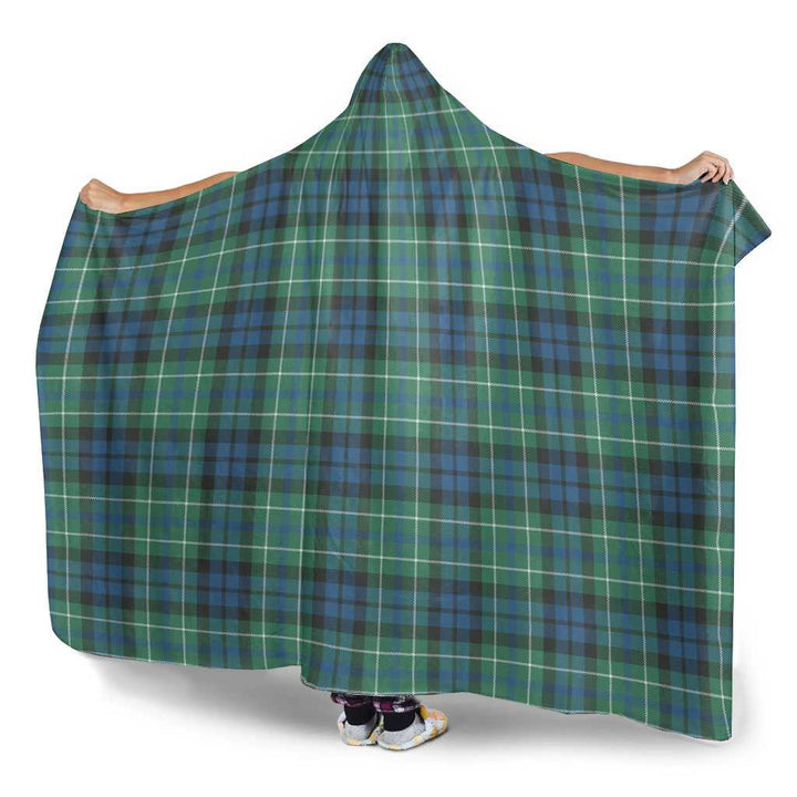 Scottish MacNeill of Colonsay Ancient Clan Tartan Hooded Blanket Tartan Plaid 3