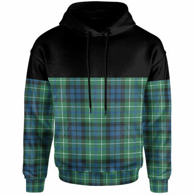 Scottish MacNeill of Colonsay Ancient Clan Tartan Hoodie - Horizontal Style Front Side Tartan Plaid