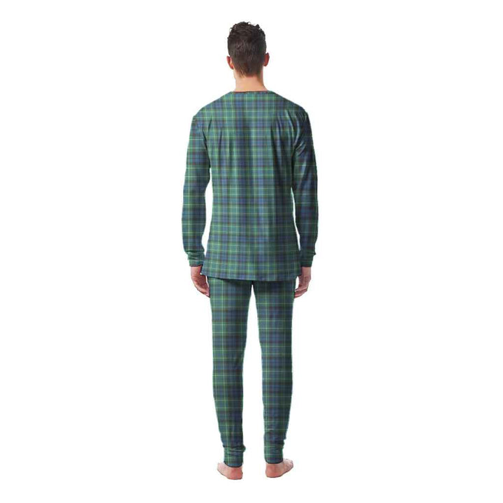 Scottish MacNeill of Colonsay Ancient Clan Tartan Pajama Set Men Back Side Tartan Plaid