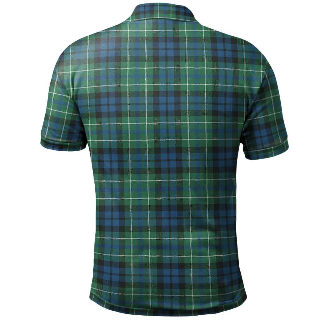 MacRae Hunting Ancient Tartan Polo Shirt - Royal Coat Of Arms Style main image 1