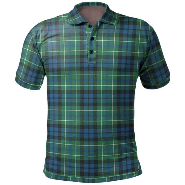 Scottish MacNeill of Colonsay Ancient Clan Tartan Polo Shirt Front Side Tartan Plaid
