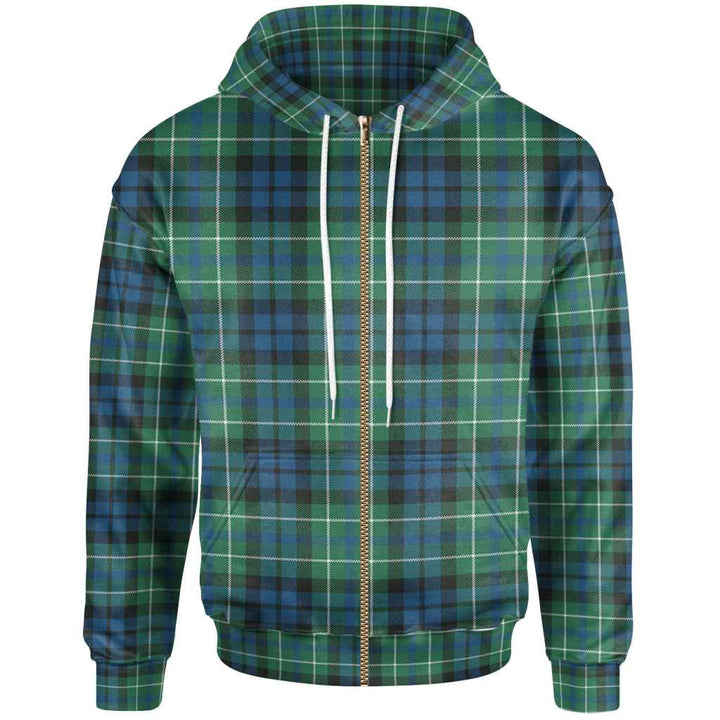 Scottish MacNeill of Colonsay Ancient Clan Tartan Hoodie Zip Tartan Plaid