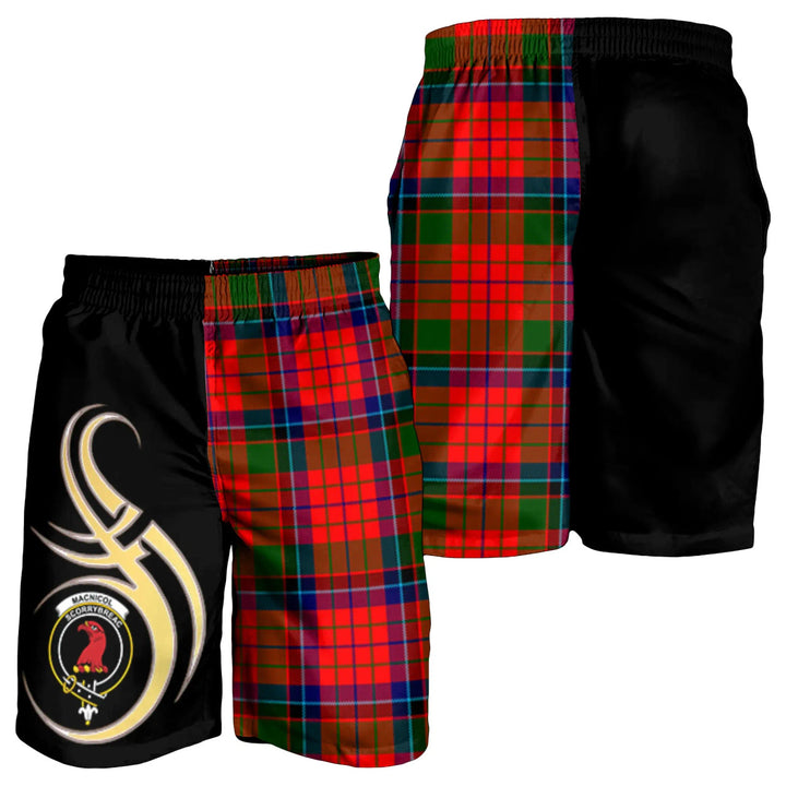 Scottish MacNicol (of Scorrybreac) Clan Crest Tartan Believe in Me Men's Shorts