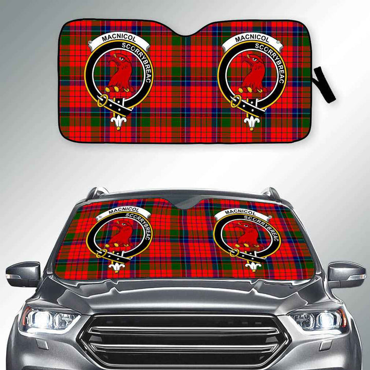 Scottish MacNicol (of Scorrybreac) Clan Crest Tartan Car Windshield Sun Shade Tartan Plaid 2