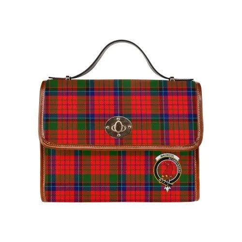 Scottish MacNicol (of Scorrybreac) Clan Crest Tartan Waterproof Canvas Bag Tartan Plaid 2