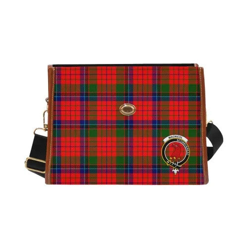 Scottish MacNicol (of Scorrybreac) Clan Crest Tartan Waterproof Canvas Bag Tartan Plaid 1