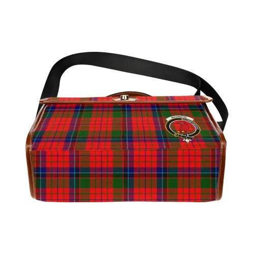 Scottish MacNicol (of Scorrybreac) Clan Crest Tartan Waterproof Canvas Bag Tartan Plaid 5