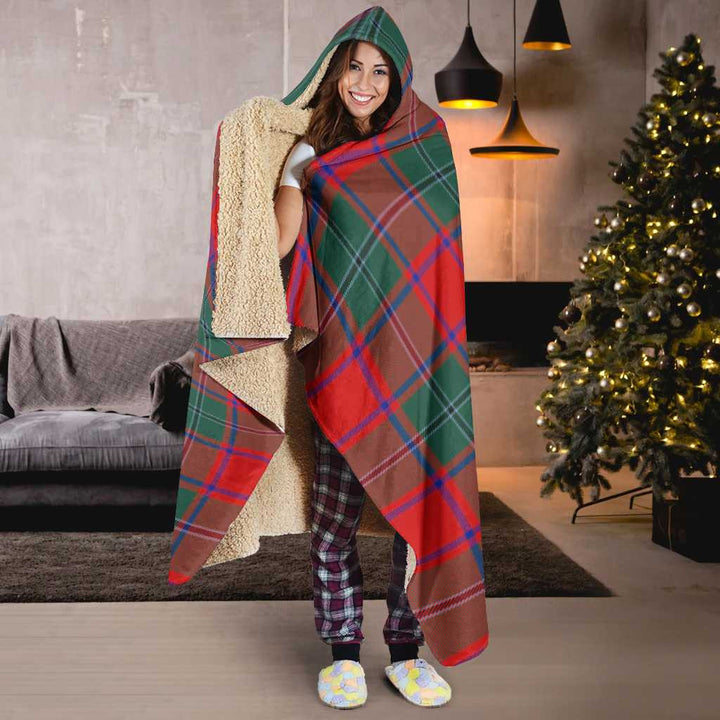 Scottish MacPhail Clan Tartan Hooded Blanket Tartan Plaid 6