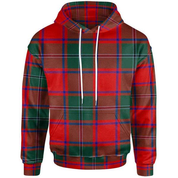 Scottish MacPhail Clan Tartan Hoodie Front Side Tartan Plaid