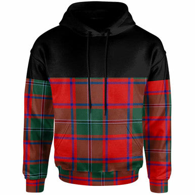 Scottish MacPhail Clan Tartan Hoodie - Horizontal Style Front Side Tartan Plaid