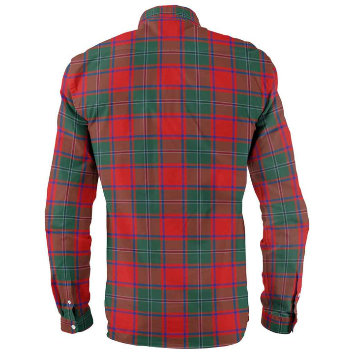 Scottish MacPhail Clan Tartan Long Sleeve Shirt Back Side Tartan Plaid