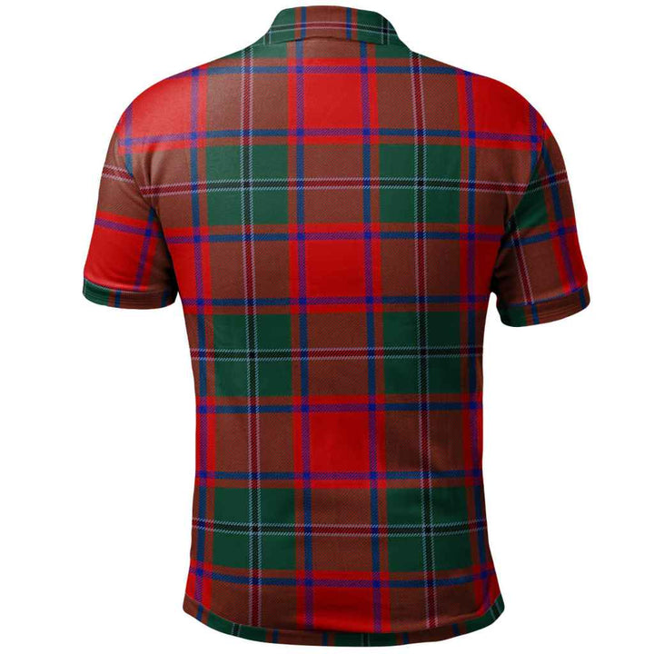 Scottish MacPhail Clan Tartan Polo Shirt Back Side Tartan Plaid