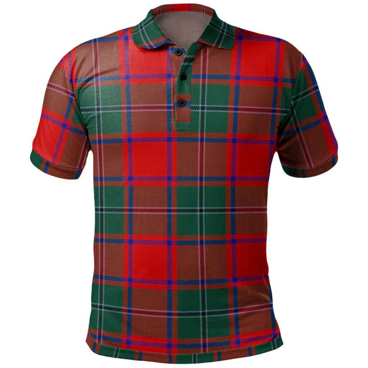 Scottish MacPhail Clan Tartan Polo Shirt Front Side Tartan Plaid