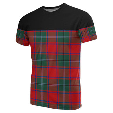 Scottish MacPhail Clan Tartan T-Shirt Horizontal Style Front Side Tartan Plaid