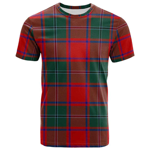 Scottish MacPhail Clan Tartan T-Shirt Front Side Tartan Plaid