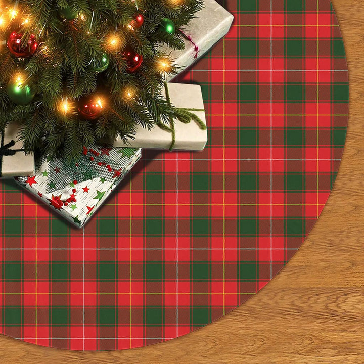 Scottish MacPhee Modern Clan Tartan Christmas Tree Skirt No Tassels 2 Tartan Plaid