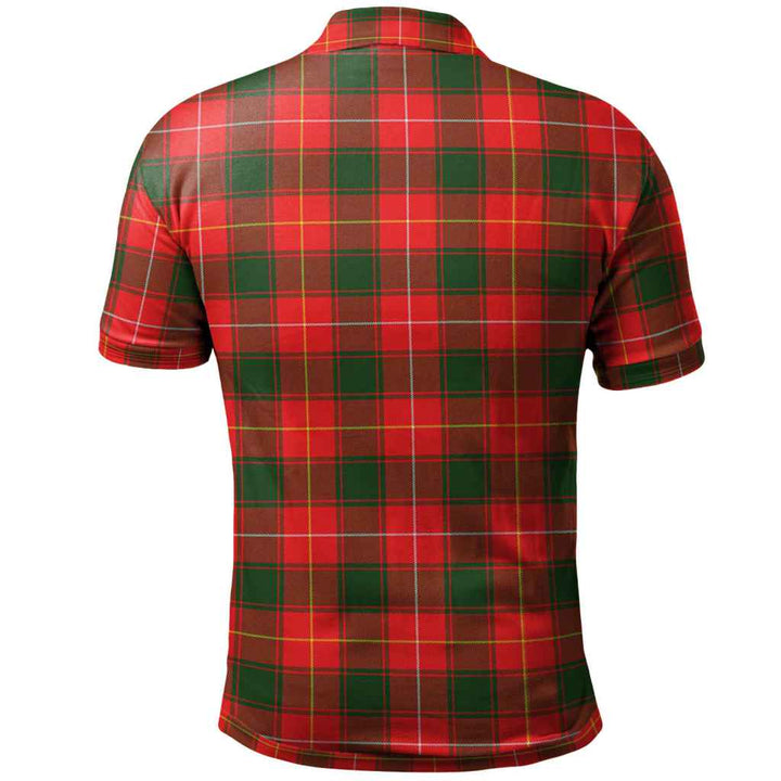 Scottish MacPhee Modern Clan Tartan Polo Shirt Back Side Tartan Plaid