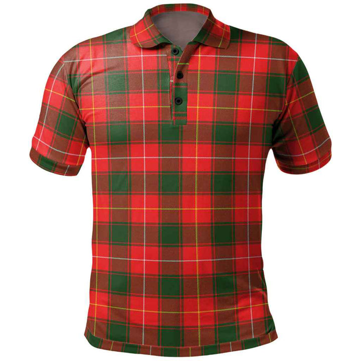 Scottish MacPhee Modern Clan Tartan Polo Shirt Front Side Tartan Plaid