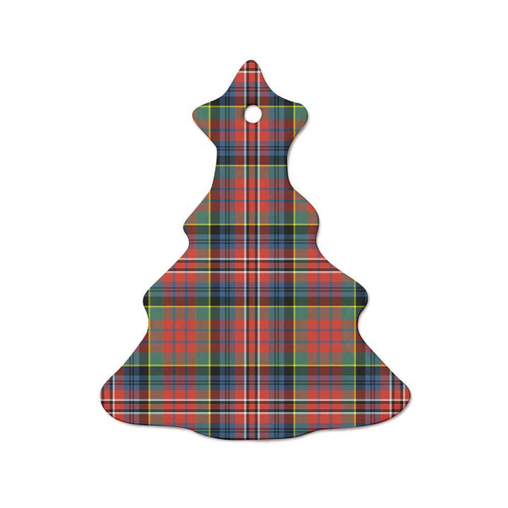 Scottish MacPherson Ancient Clan Tartan Ceramic Ornament  Tree Shape Tartan Plaid
