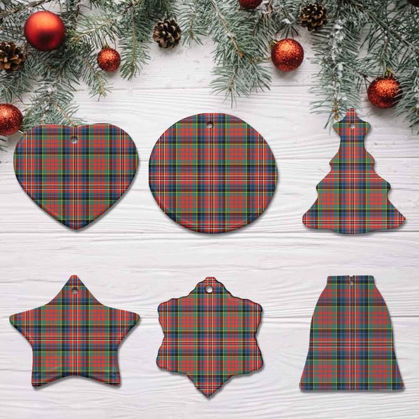Scottish MacPherson Ancient Clan Tartan Ceramic Ornament All Tartan Plaid