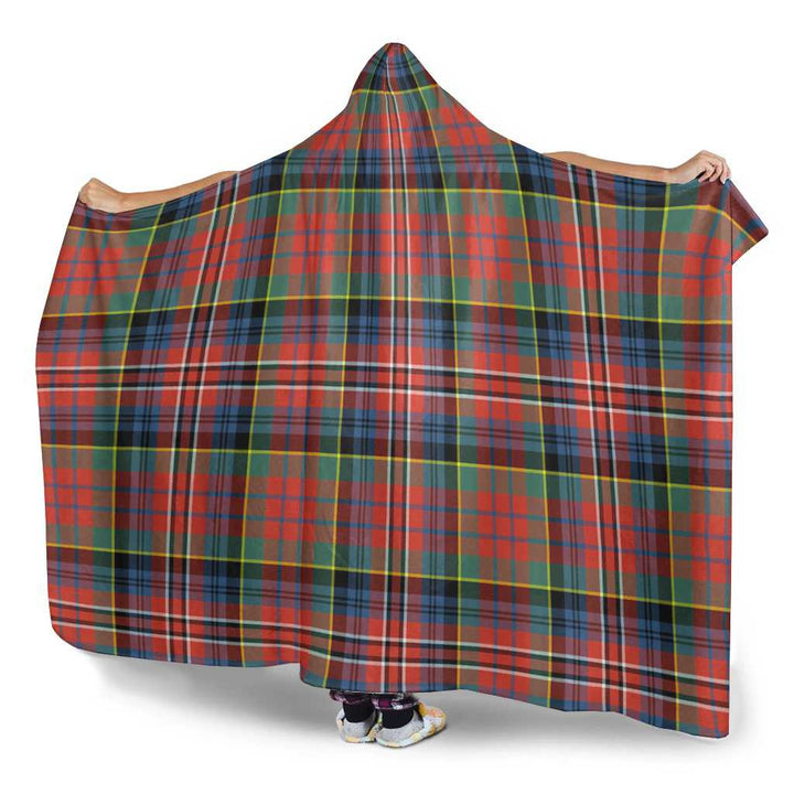 Scottish MacPherson Ancient Clan Tartan Hooded Blanket Tartan Plaid 3