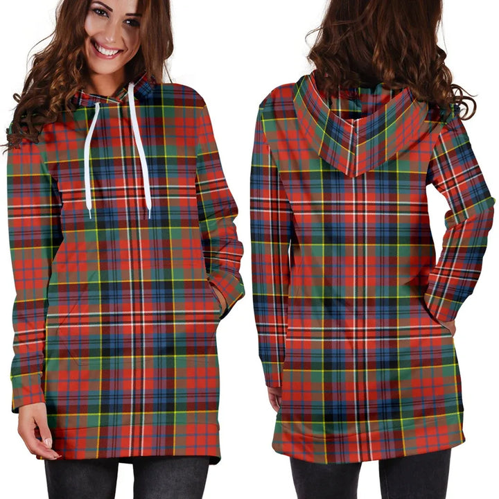 Scottish MacPherson Ancient Clan Tartan Hoodie Dress