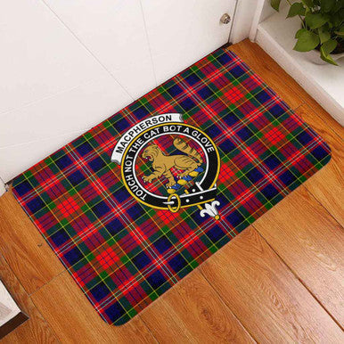 Scottish MacPherson Clan Crest Tartan Door Mat Tartan Plaid 3
