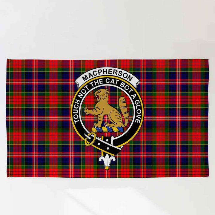 Scottish MacPherson Clan Crest Tartan Flag Parade Tartan Plaid 3