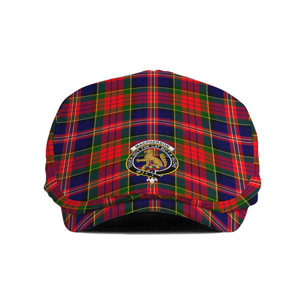 Scottish MacPherson Clan Crest Tartan Flat Cap Tartan Plaid 1