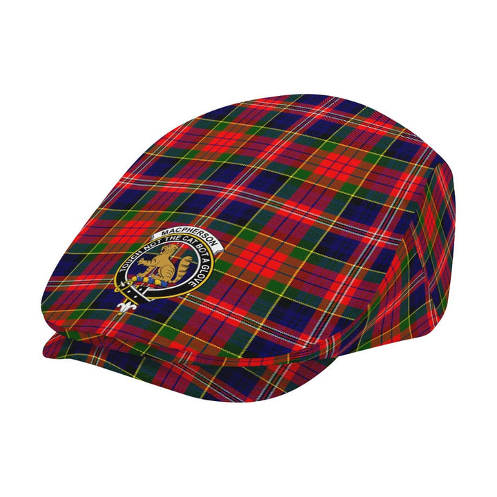 Scottish MacPherson Clan Crest Tartan Flat Cap Tartan Plaid 2